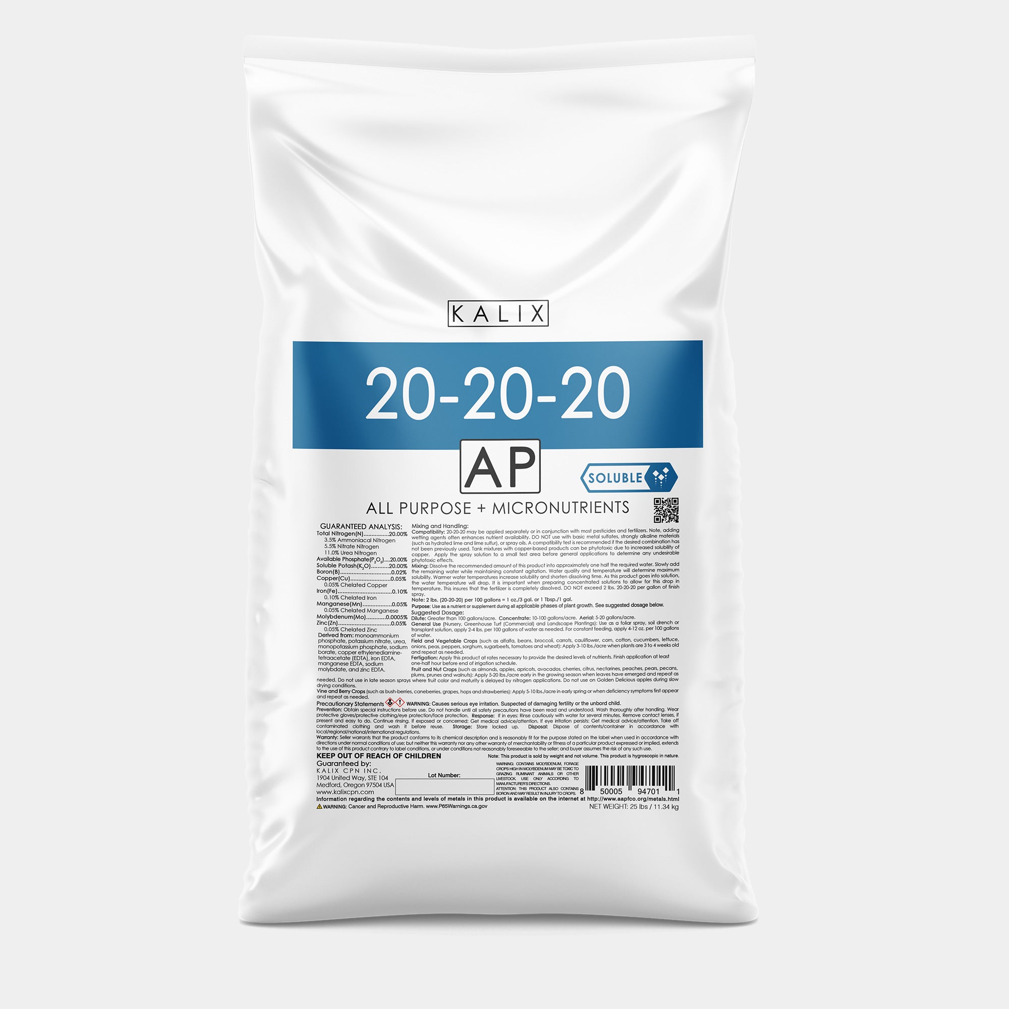 plant fertilizer 20 20 20 KALIX All-Purpose 20-20-20