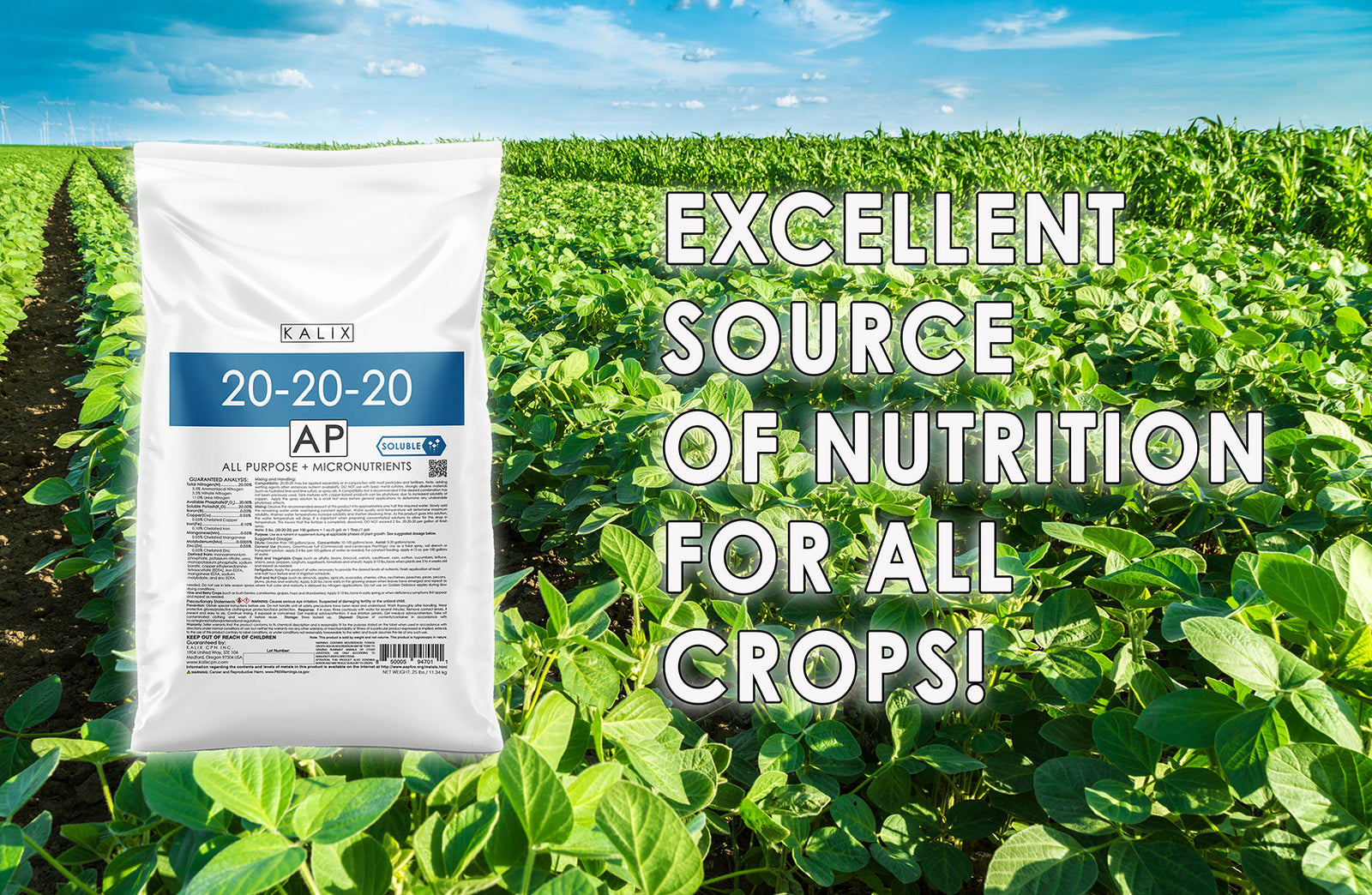 KALIX All-Purpose 20-20-20 | Premium Soluble Plant Fertilizer with Chelated  Micronutrients  KALIX CPN