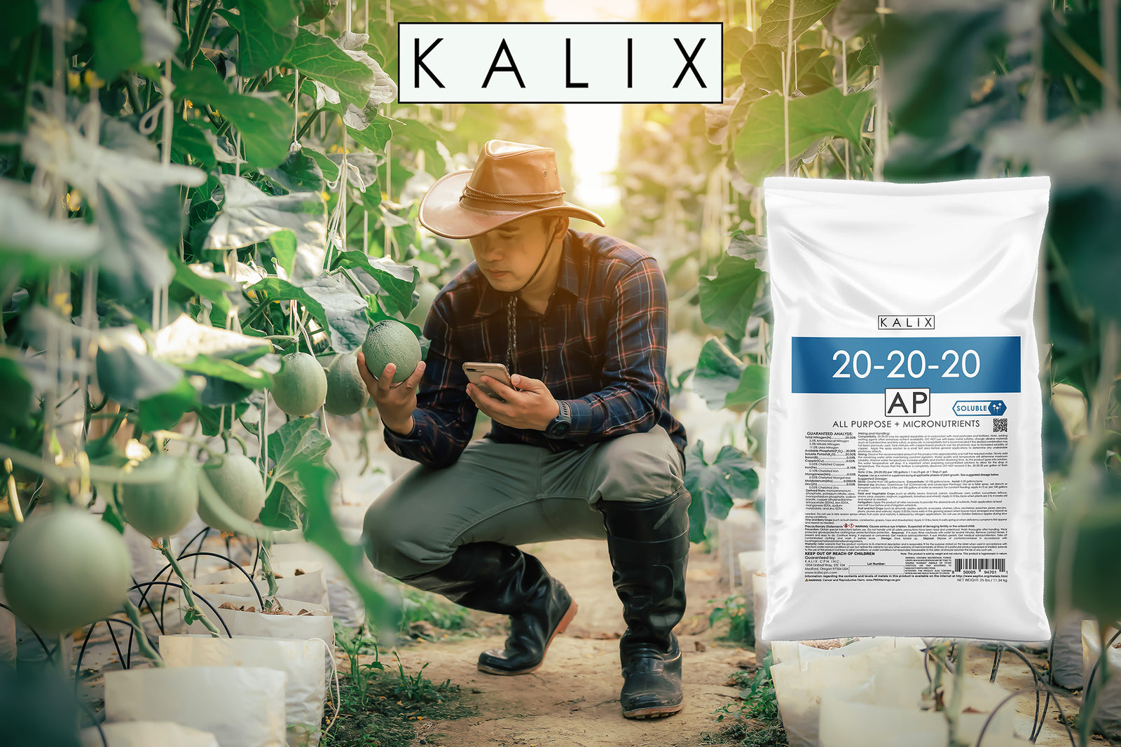 KALIX All-Purpose 20-20-20 | Premium Soluble Plant Fertilizer with
