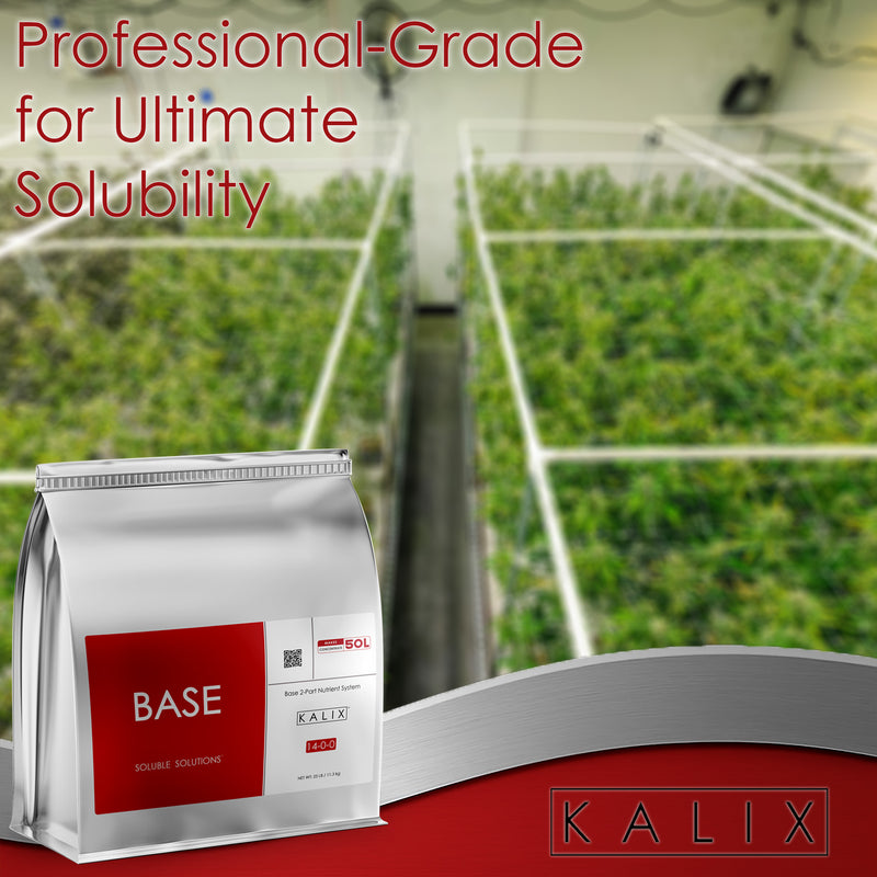 KALIX Base 14-0-0 Water Soluble Calcium Nitrate Fertilizer – Hydroponic Nutrient for Drip Irrigation and Fertigation Systems